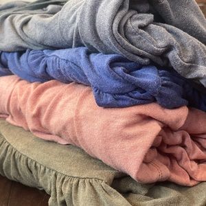 Front laced shirt bundle